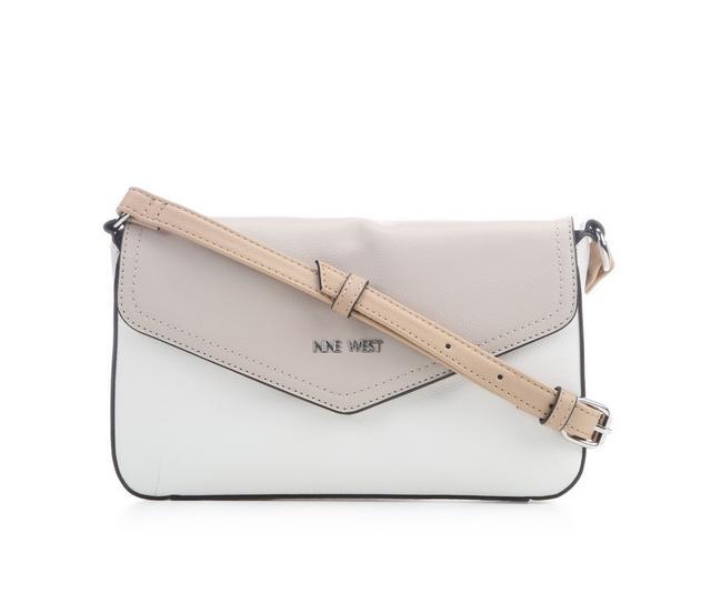 Nine West Bowie Flap Crossbody Handbag in Cement Multi color