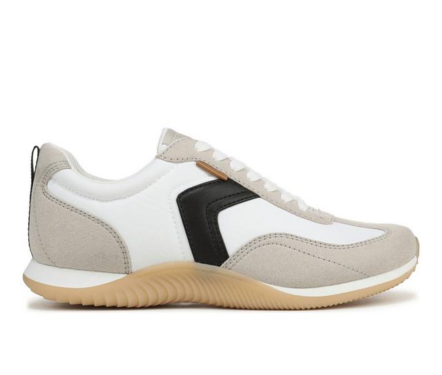 Women's Dr. Scholls Good Ol Days Sneakers in White/Black color