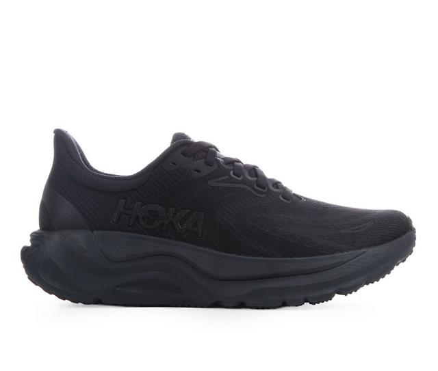 Women's Hoka Arahi 8 Running Shoes in Black/Black color