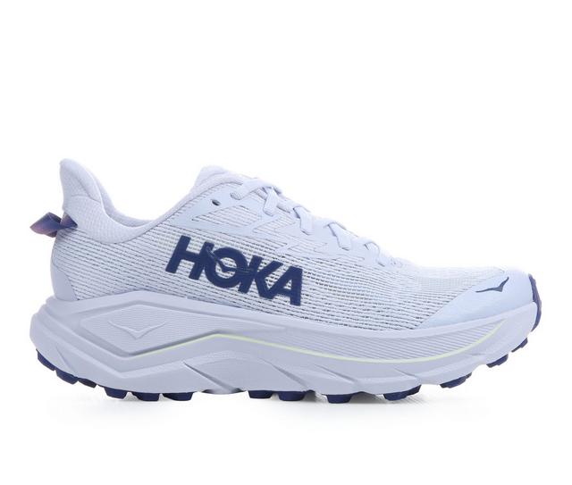 Women's Hoka Challenger 8 Trail Running Shoes in Blue/Blueberry color
