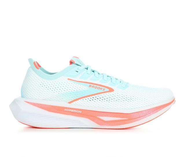 Women's Brooks Hyperion 3 Running Shoes in White/Pink/Blue color