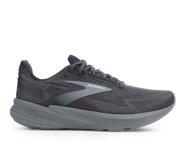 Men's Brooks Revel 8 Running Shoes in Black/Blue color