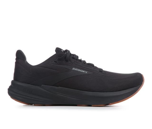 Men's Brooks Revel 8 Running Shoes in Black/Black color