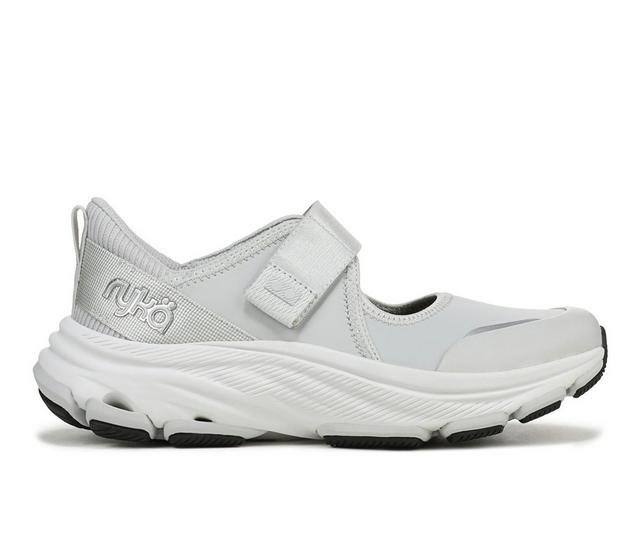 Women's Ryka Devotion Max MJ Walking Sneakers in Silver Fabric color