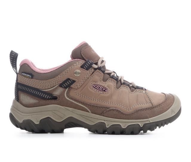 Women's Keen Outdoor Targhee IV Waterproof Hiking Shoes in Brndl/Nstlga Rs color