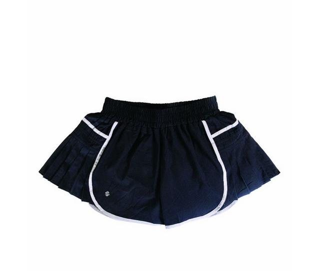 Simply Southern 0125 Pleated Short in Black color
