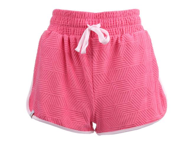 Simply Southern Adults' Terry Cloth Shorts in Hot Pink color