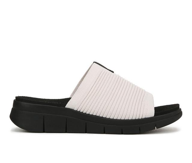 Women's Ryka Epic Slide Sporty Sandals in White Alyssum color