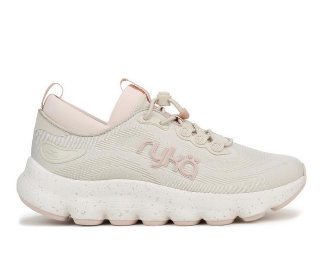 Women's Ryka Podflow Ez Walking Shoes in Beige color