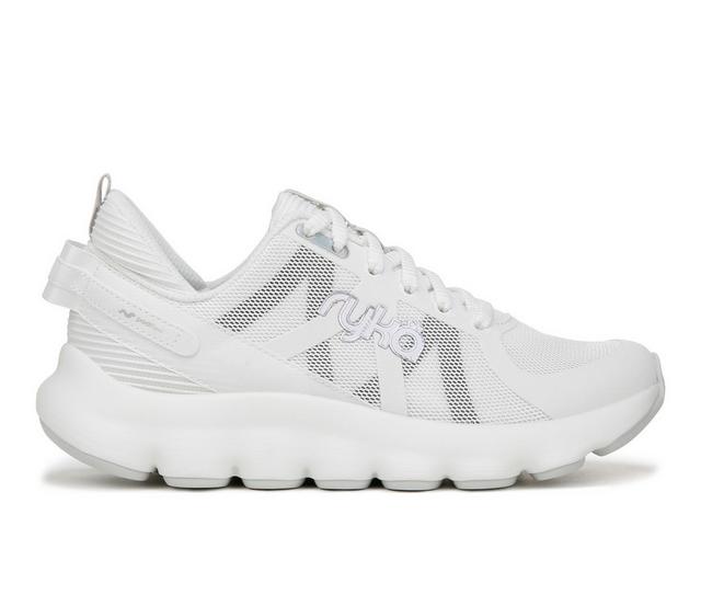 Women's Ryka Podflow W.2 Walking Shoes in Brilliant White color