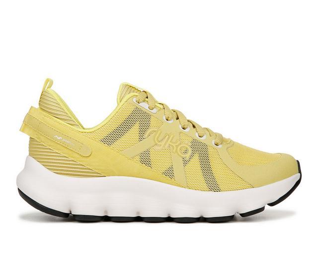 Women's Ryka Podflow W.2 Walking Shoes in Verdant Yellow color