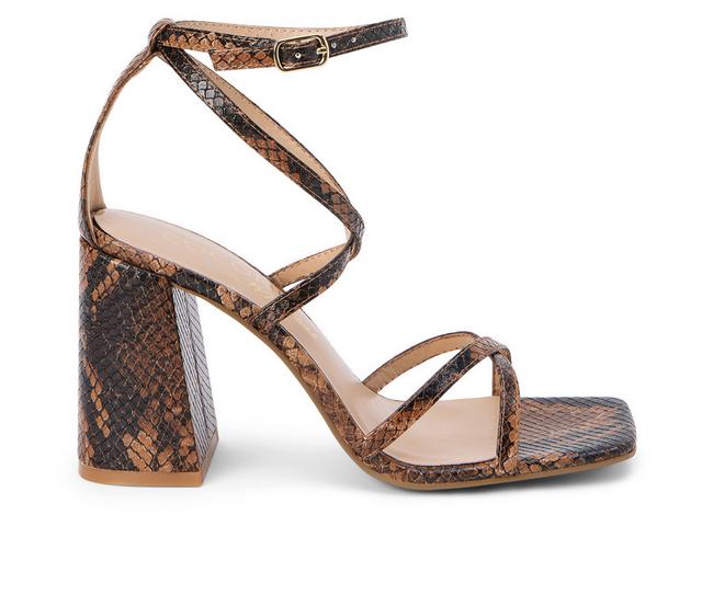 Women's Coconuts by Matisse Abba Dress Sandals in Brown Snk color