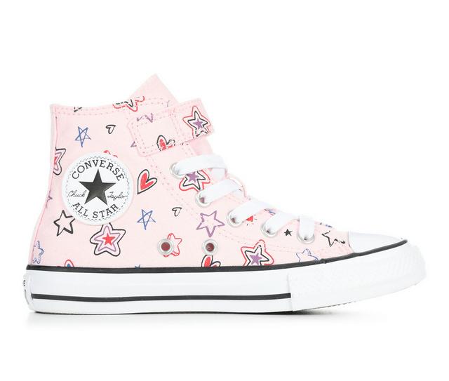 Converse Chuck Taylor All Starb Doodles HI 10.5-3 Sneakers in Pink/Red/Purple color