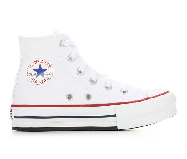 Kids' Converse Big Kid Chuck Taylor Eva Lift High-Top Platform Sneakers in Optic White color