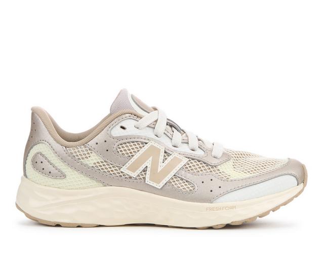 Girls' New Balance Big Kid Aril Running Shoes in Beige/Sea Salt color