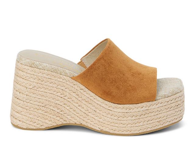 Women's Coconuts by Matisse Sorrento Wedges in Cognac color