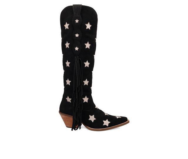 Women's Dingo Boot Super Star Western Boots in Black color