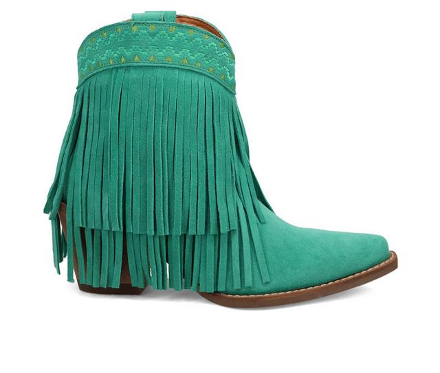 Women's Dingo Boot Tapadero Western Boots in Green color