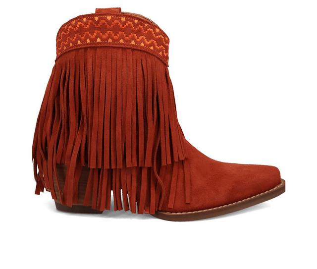 Women's Dingo Boot Tapadero Western Boots in Rust color
