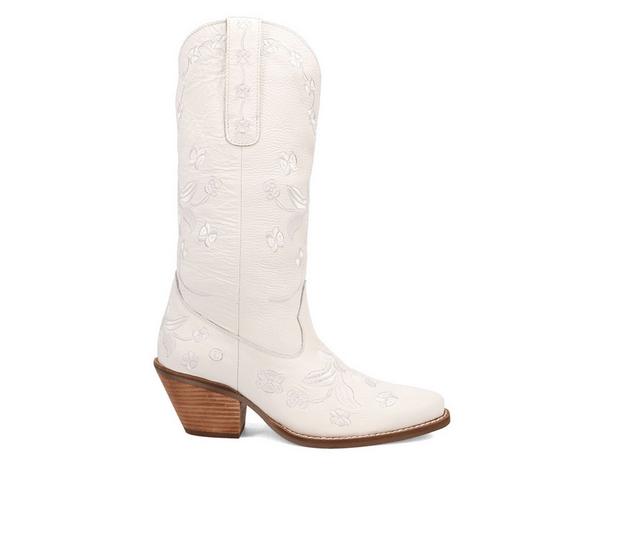 Women's Dingo Boot Love Bug Western Boots in White color