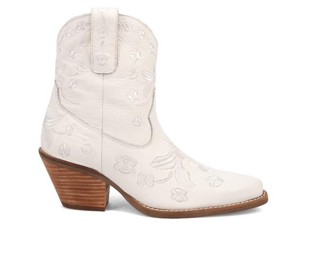 Women's Dingo Boot Sweetheart Western Boots in White color