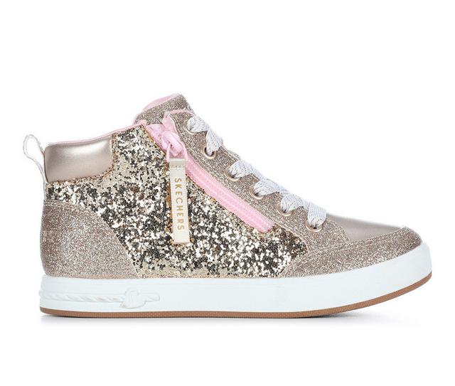 Girls' Skechers Street Little Kid Standouts 2.0 Mid-Top Sneakers in Gold color