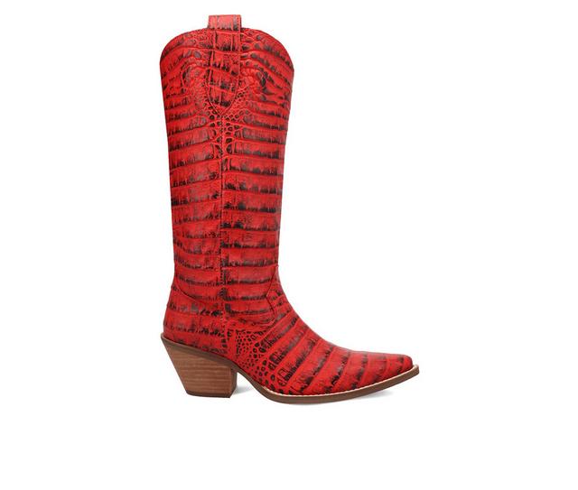 Women's Dingo Boot Ozzie Western Boots in Red color