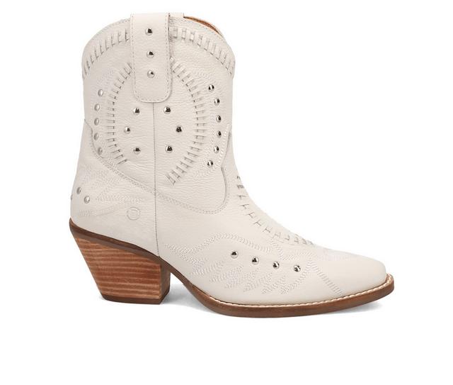 Women's Dingo Boot Precious Western Boots in White color