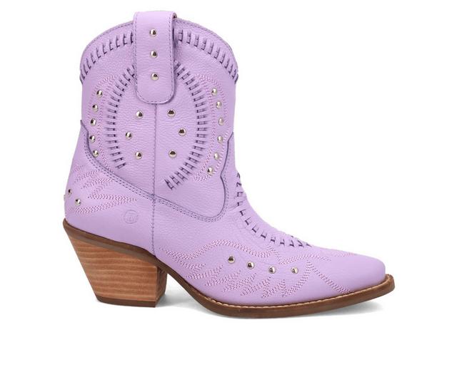 Women's Dingo Boot Precious Western Boots in Lavender color