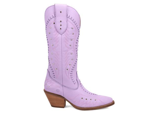 Women's Dingo Boot Pretty 'N Pink Western Boots in Lavender color