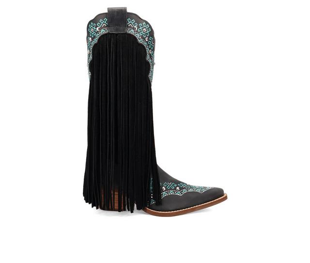 Women's Dingo Boot Tequila Sunrise Western Boots in Black color