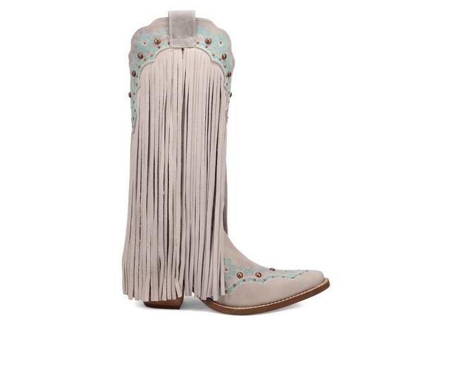 Women's Dingo Boot Tequila Sunrise Western Boots in Off White color