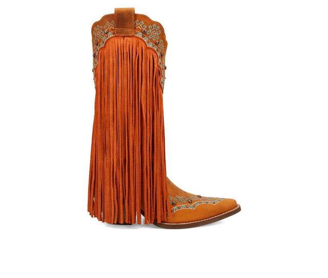 Women's Dingo Boot Tequila Sunrise Western Boots in Rust color