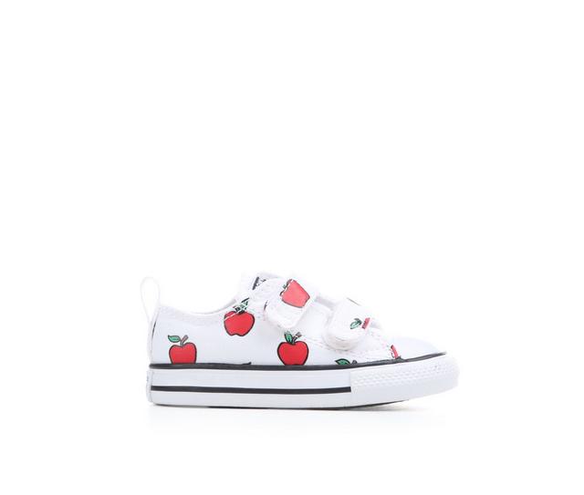 Kids' Converse Infant & Toddler All Star Apples Sneakers in White/Red/Black color