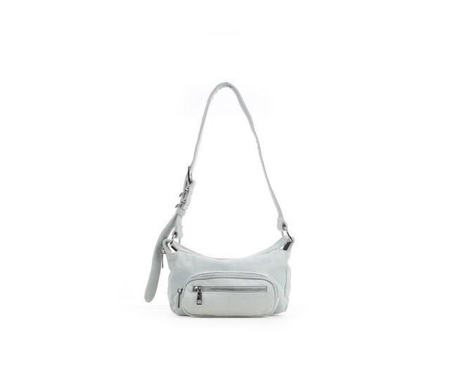 Madden Girl Denim Mini Hobo Handbag in Denim color