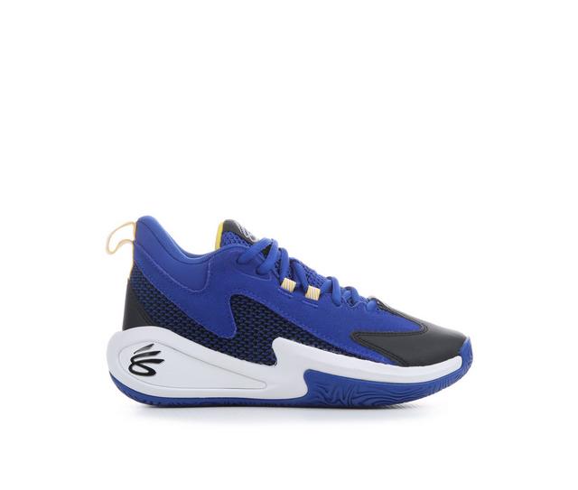 Kids' Under Armour Big Kid Curry 3Z 25 Basketball Shoes in Blu/Blue/White color