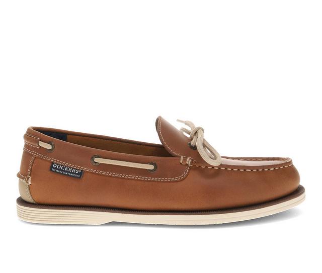 Men's Dockers Darnell Boat Shoes in Dark Tan color