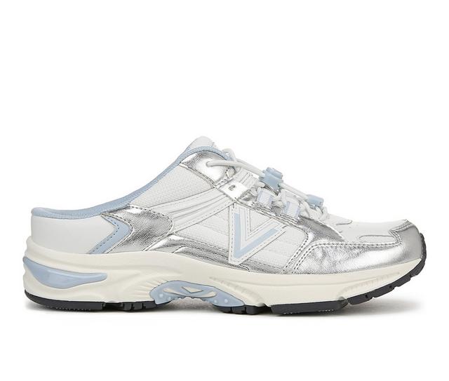 Women's Vionic 23Walk 2.0 Mule Walking Shoes in White/silver color