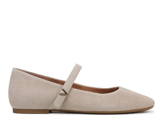 Women's Vionic Alameda Mary Jane Flats in Lucid Beige color