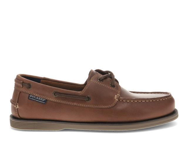 Men's Dockers Dennison Boat Shoes in Chesnut color