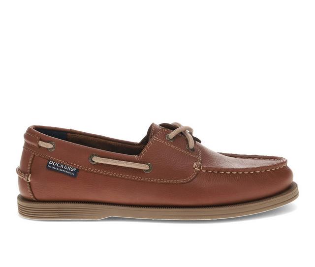 Men's Dockers Dennison Boat Shoes in Briar color