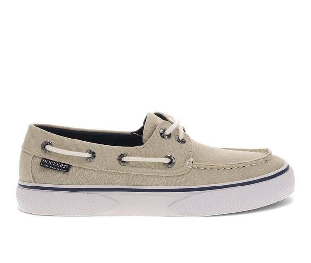 Men's Dockers Rowe Boat Shoes in Stone color