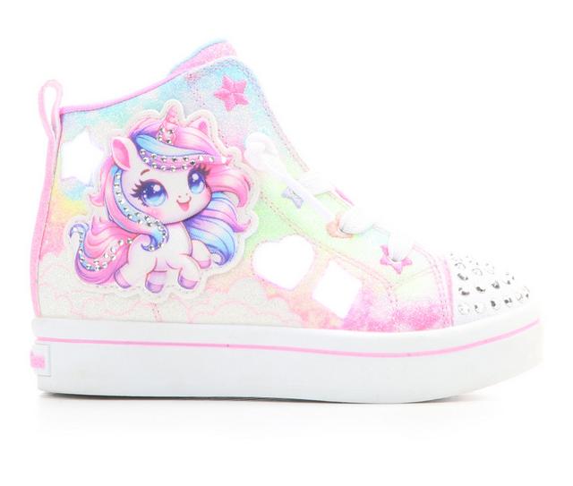 Girls' Skechers Toddler Twi-Lites Unicorn Shoes in Pink color