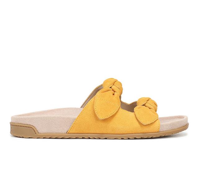 Women's Vionic Elara Footbed Sandals in Amber/Yellow color