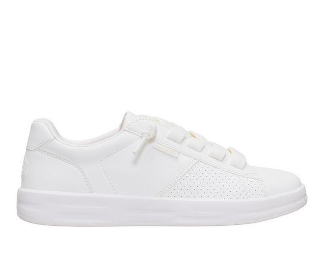Women's HEYDUDE Karina Duo Classic Casual Shoes in White/White color