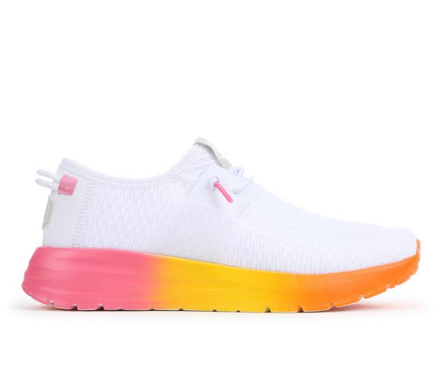 Women's HEYDUDE Sirocco Ombre Slip-On Sneakers in White/Multi color