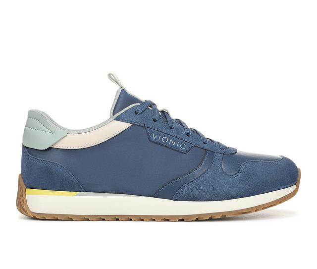 Women's Vionic Monarch Sneakers in Dark Denim color