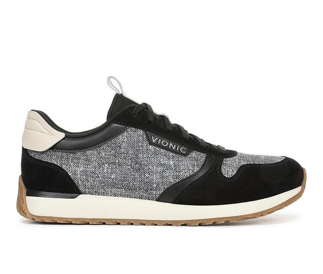 Women's Vionic Monarch Sneakers in Black Ivory color