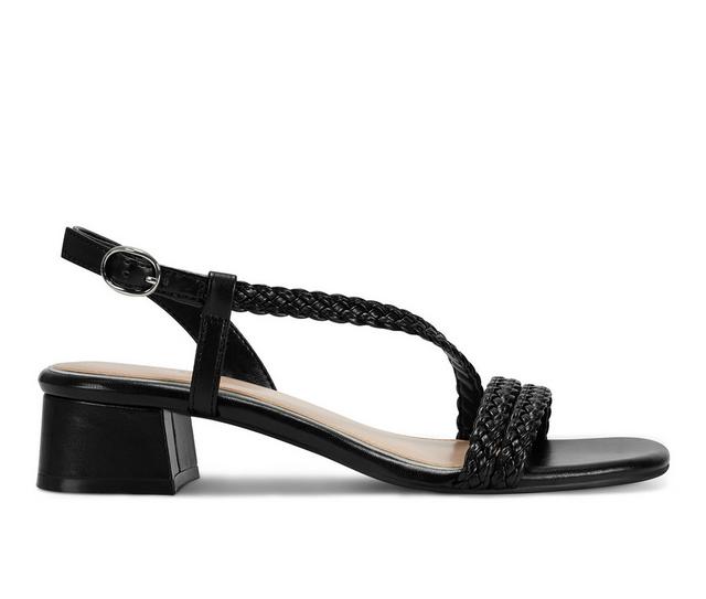 Women's Easy Spirit Sagie Dress Sandals in Black color