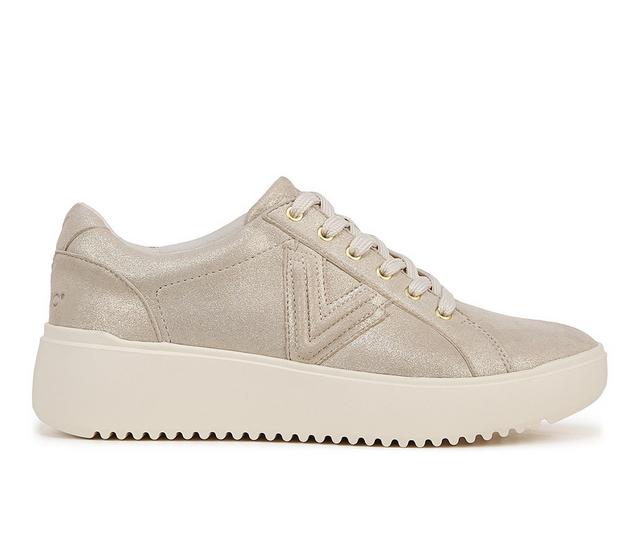 Women's Vionic Kearny Lace-Up Sneakers in Soft gold color
